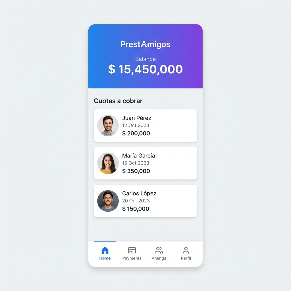 Prestamigos App Dashboard